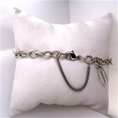 James Avery Sterling Silver Forged Link Charm Bracelet